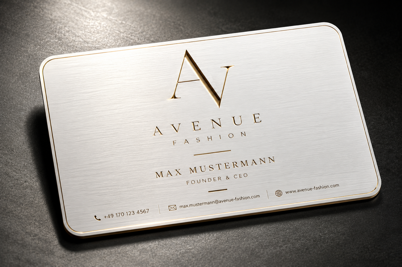 Business cards & design – Concept study 1